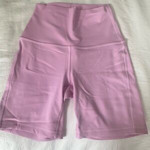 Lululemon Athletica Pink Bike Shorts High-Waisted